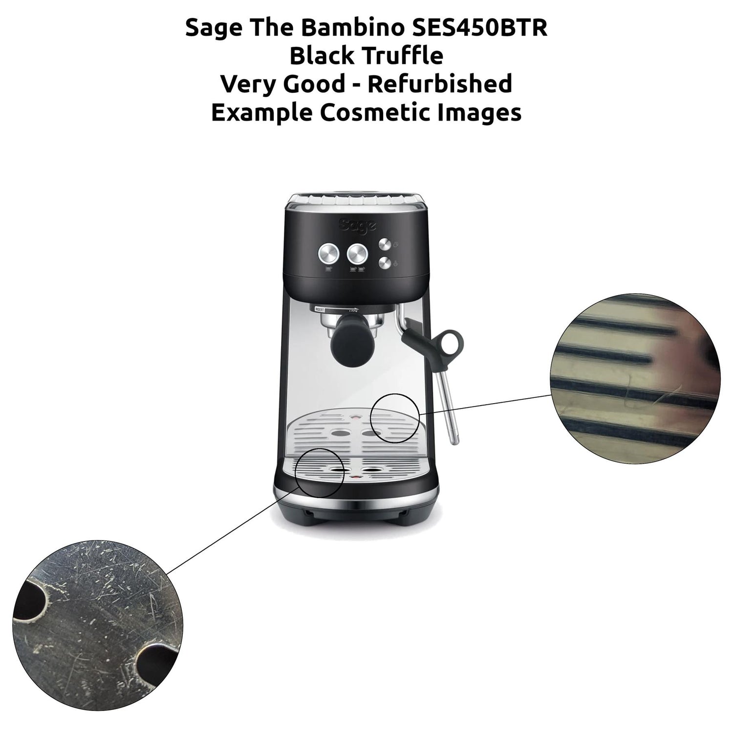 Sage Bambino Plus Black Espresso Machine – Happy Out Cafe