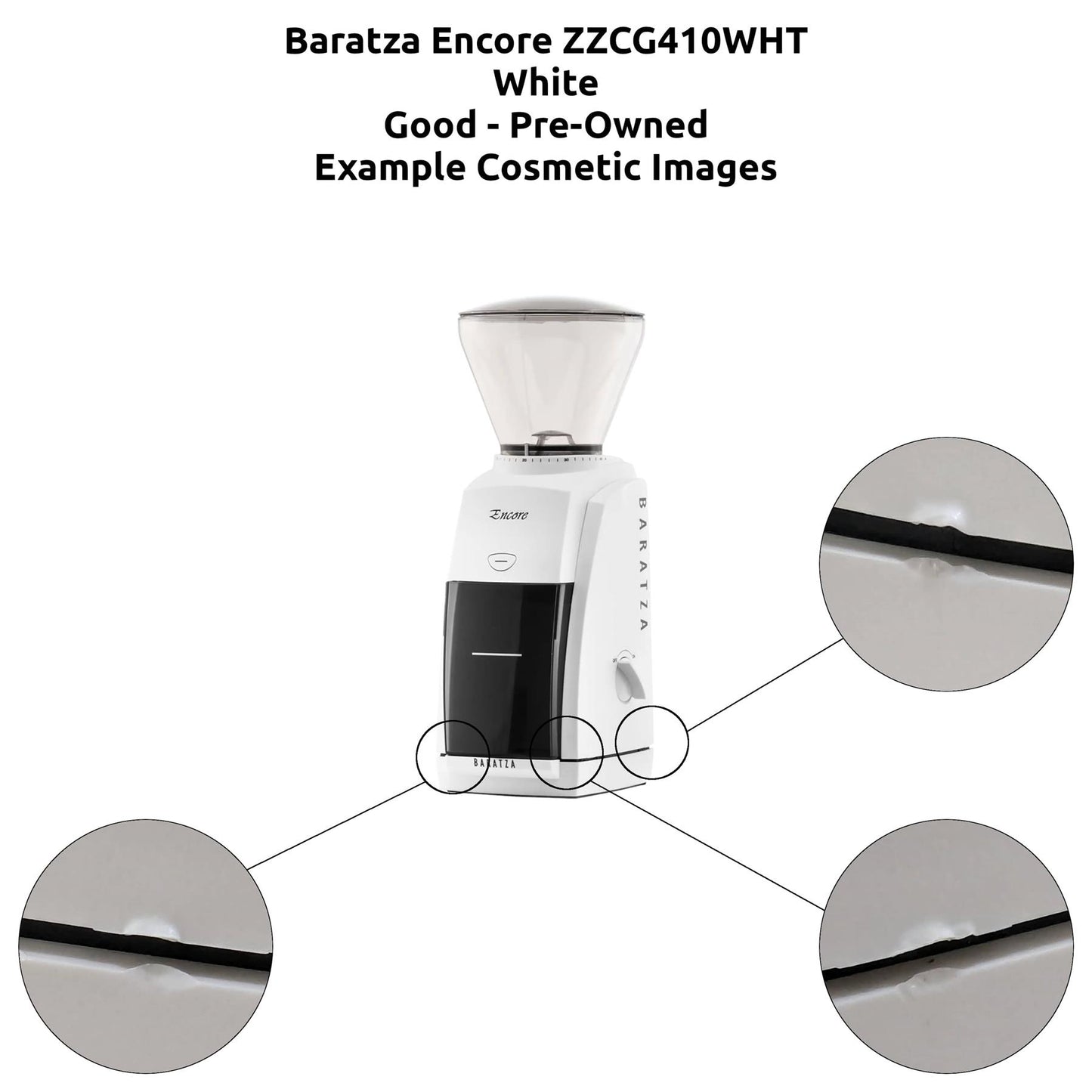 Baratza Encore 410/485 Coffee Grinder Black/White