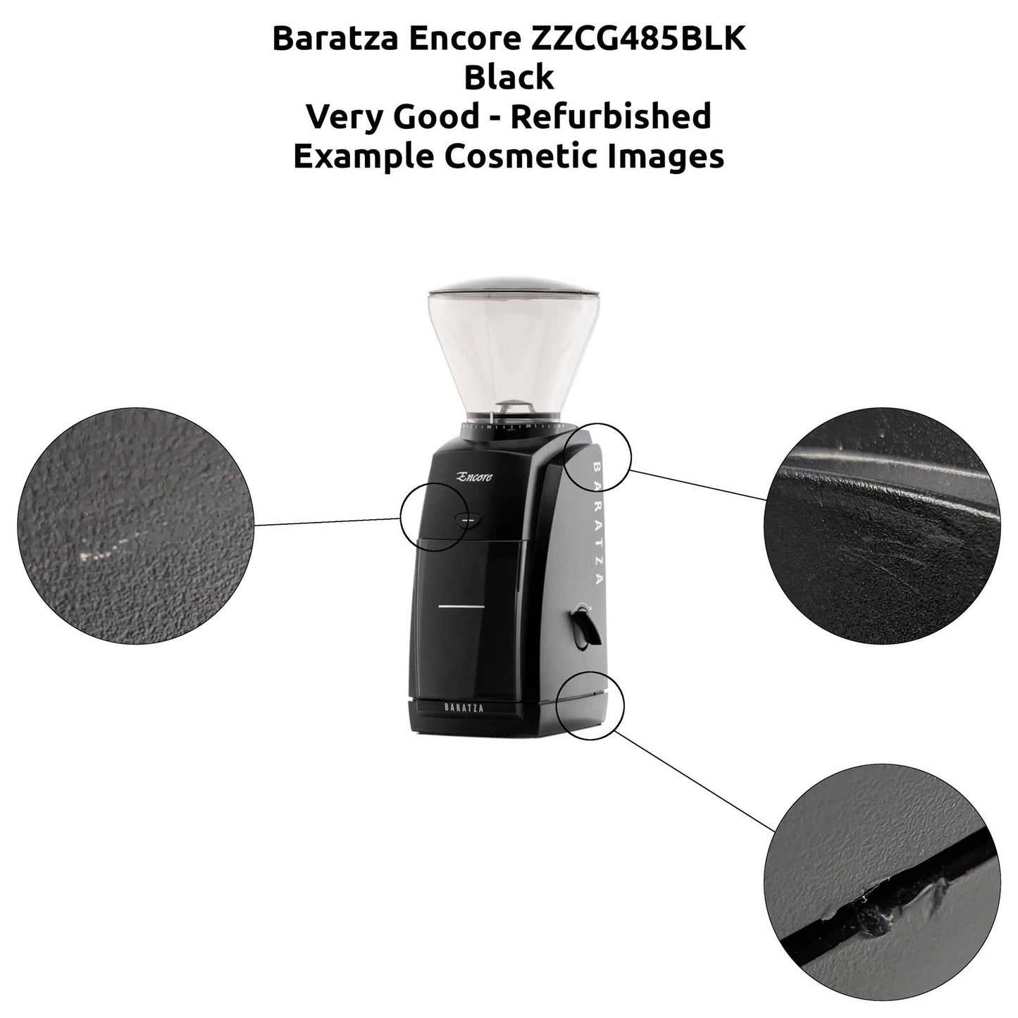 Baratza Encore 410/485 Coffee Grinder Black/White