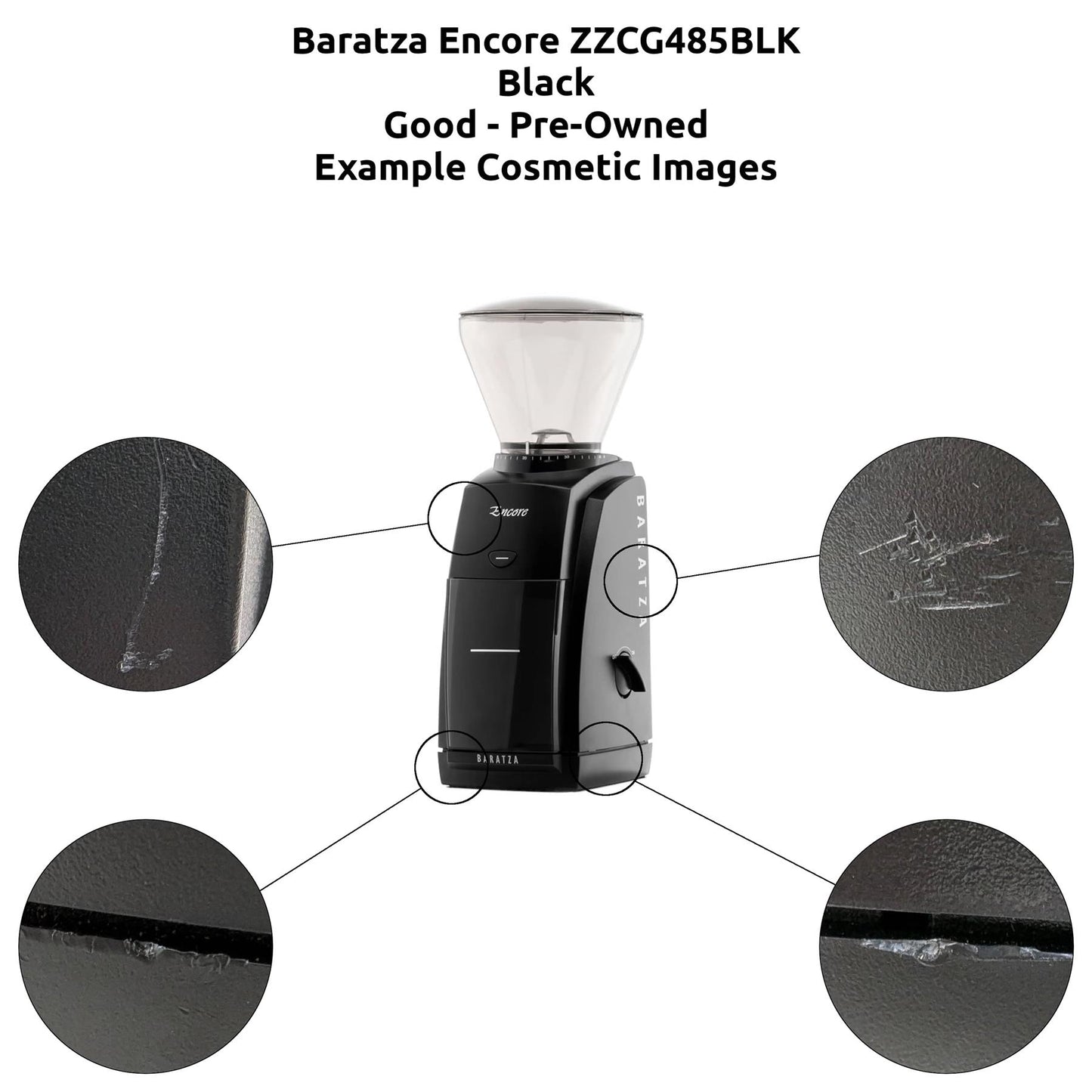 Baratza Encore 410/485 Coffee Grinder Black/White