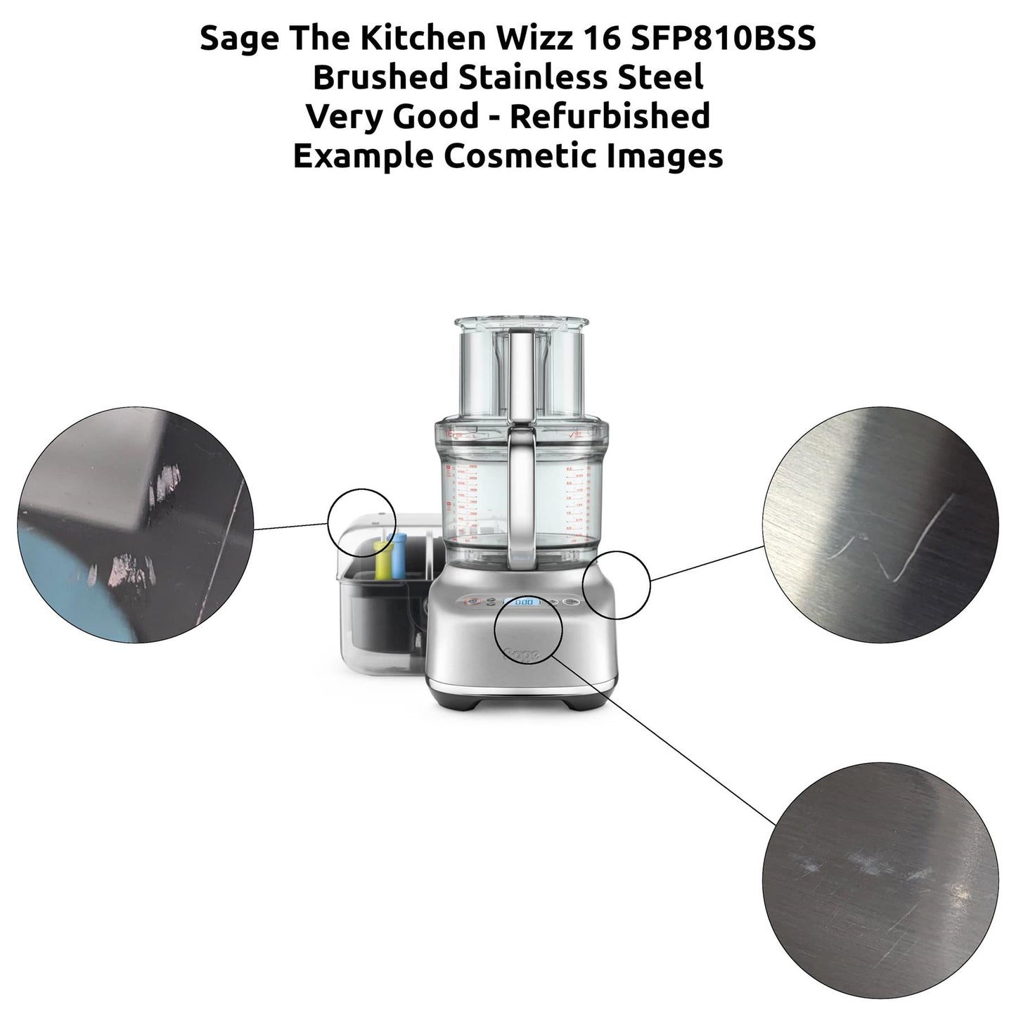 Sage The Kitchen Wizz 16 SFP810BSS Food Processor