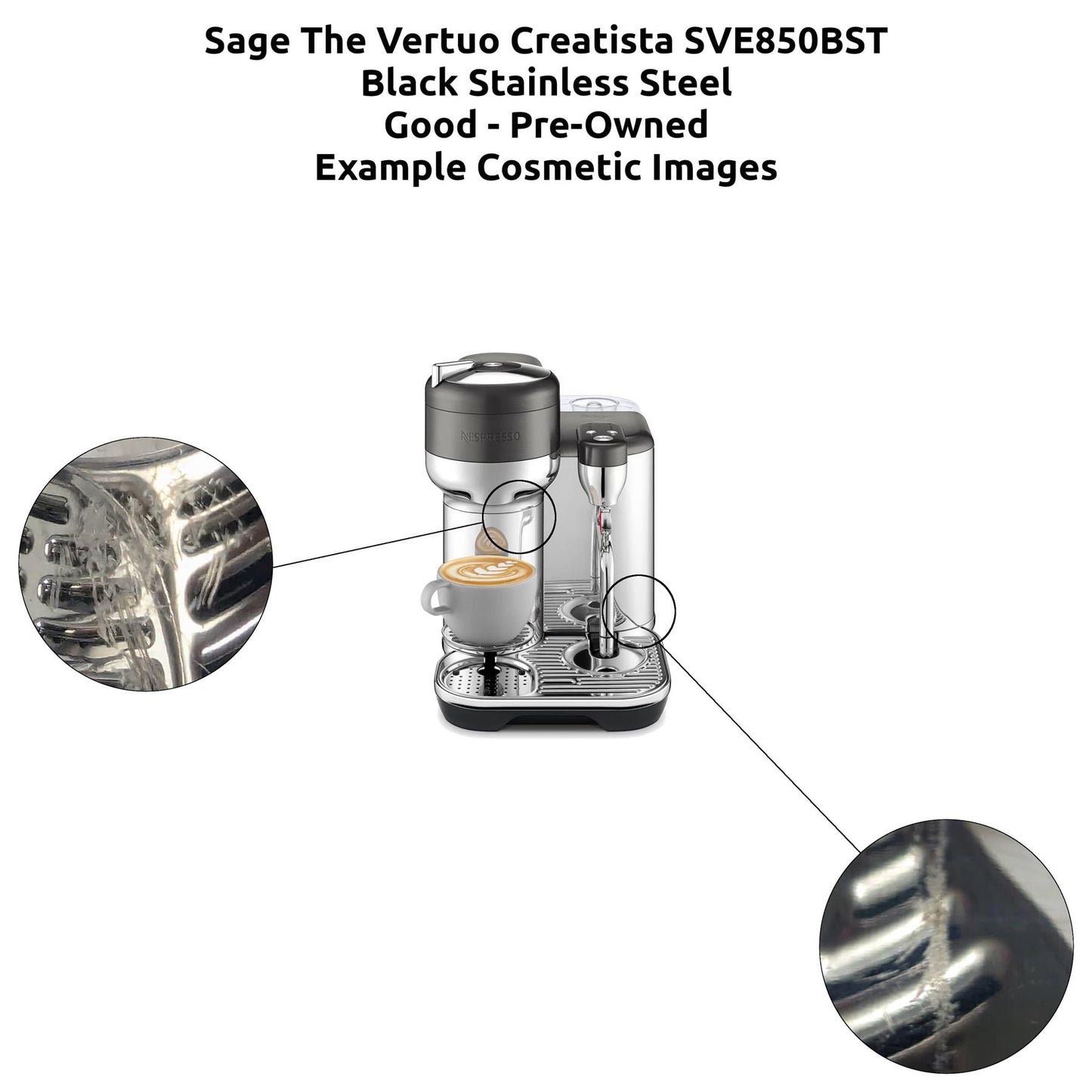 Sage The Vertuo Creatista SVE850 Pod Coffee Machine Maker