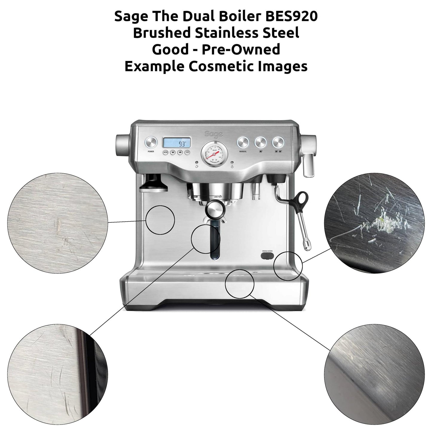 Sage The Dual Boiler BES920/SES920 Coffee Machine