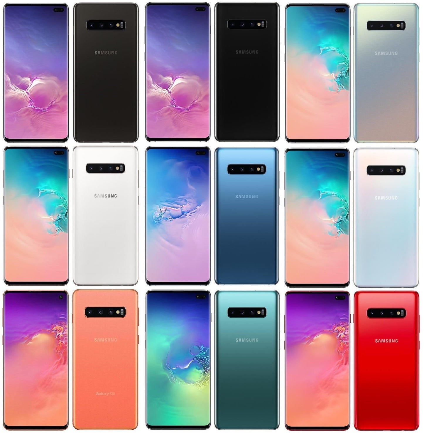 Samsung Galaxy S10 Plus 4G Smartphone Unlocked 128-512GB-1TB