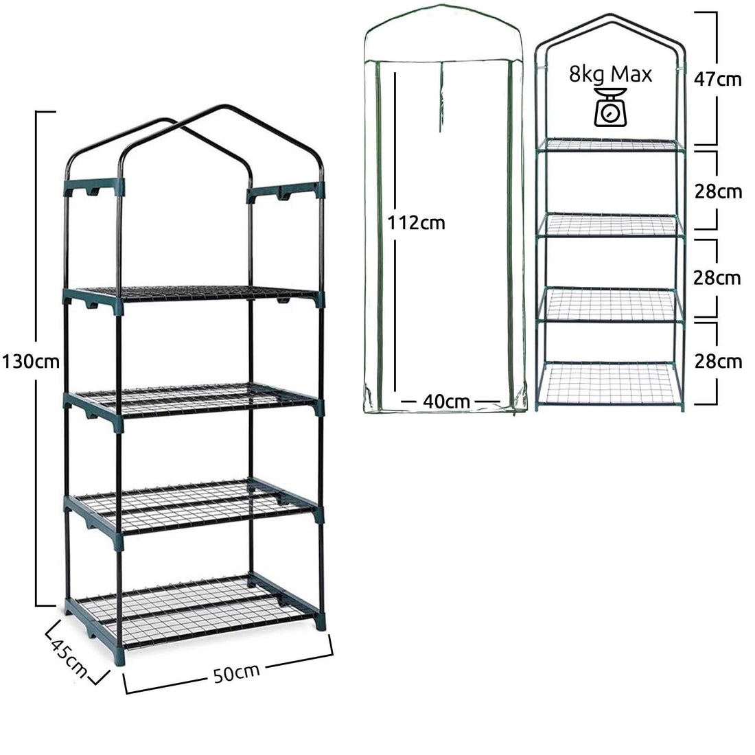 Buy 4 Tier PVC Greenhouse Cold Frame UK Delivery Idooka idooka